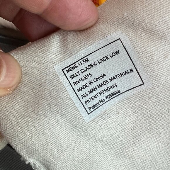 Billy The Goat Men's Billy Classic Lace Low Top Sneaker  Sz 11.5M in White - Picture 5 of 12